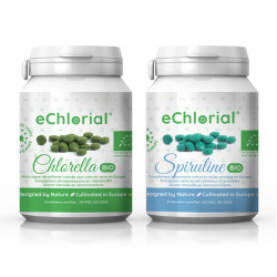 Duo découverte ! Chlorella + Spiruline Bio (2x100g)